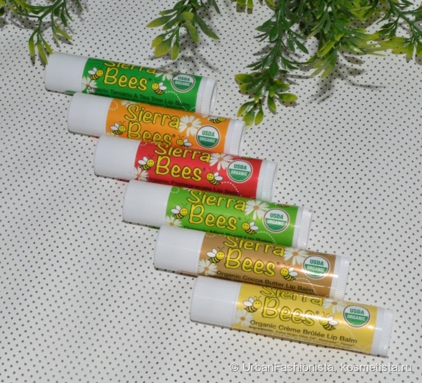 Органические бальзамы для губ Sierra Bees Organic Lip Balm