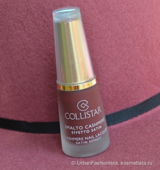 Вишня в шоколаде. Collistar Cashmere Nail Lacquer Satin Effect в оттенке #658 Marsala Satin