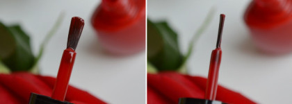 Бархатные лепестки роз на ногтях с лаком Misslyn Matte Mania Nail Polish в оттенке #850 My Matte Red