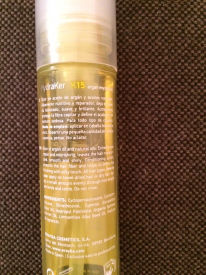 Масло для волос Argan mystic oil K15 HydraKer Total repair от Erayba Professional line