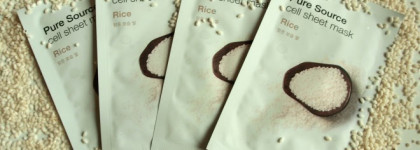 А стоит ли бояться отбеливающих масок? Pure Sourse Cell Sheet Mask Rice от Missha