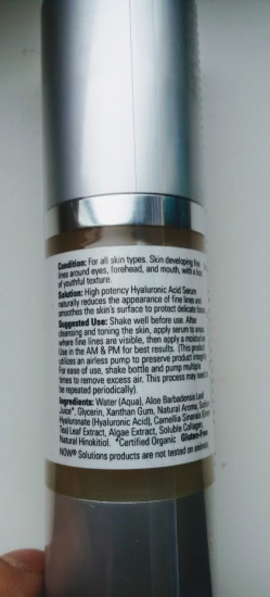 Такая неоднозначная сыворотка Hyaluronic Acid Firming Serum