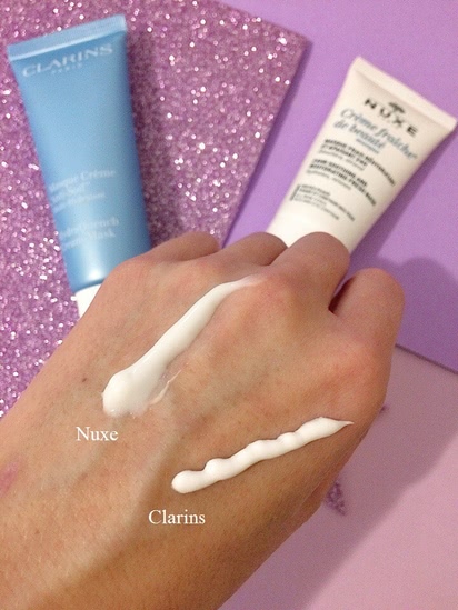 Увлажняющие маски Clarins и Nuxe