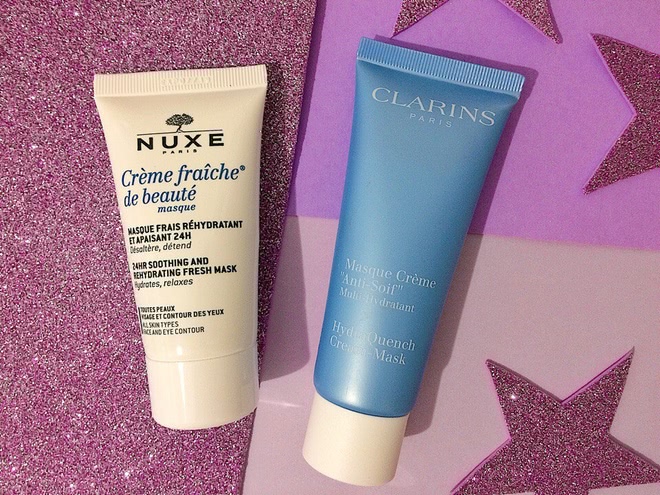 Увлажняющие маски Clarins и Nuxe
