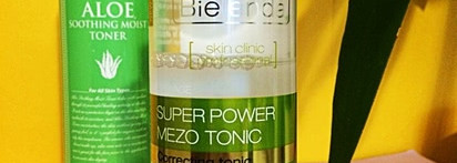 Утро начинается – Secret KEY Aloe Soothing Moist Toner, Bielenda Skin Clinic Professional Super Power Mezo Tonic