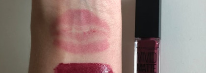 Maybelline Vivid Matte Liquid Lip Color в оттенке possessed plum №45