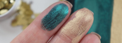 Изумрудные запеченые тени для век Nouba Eyeshadow Hidden Black 201 из летней коллекции 2017 Nouba Unconventional Glam