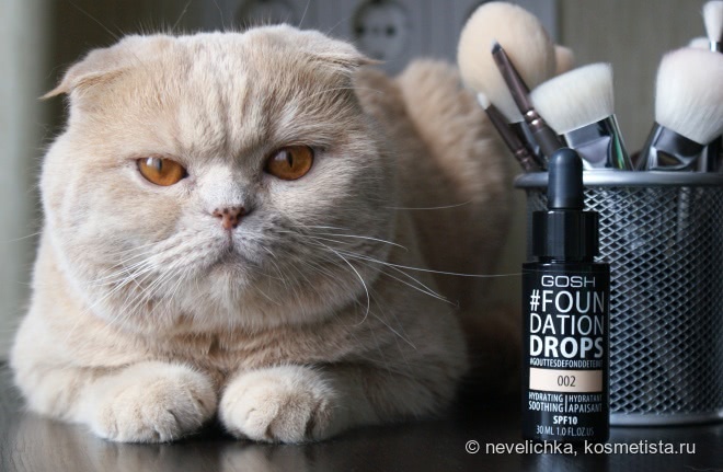 Новинка от Gosh – Foundation drops в оттенке 002 Ivory