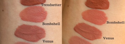 Huda Beauty Liquid Matte: Wifey, Venus, Bombshell, Trendsetter