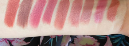 MAC lipsticks: matte, retro matte, satin, lustre and cremesheen