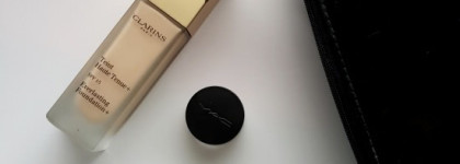 Устойчивый тональный крем Clarins Haute Tenue + SPF 15 в оттенке #107 beige. Продолжать поиск или остановиться?