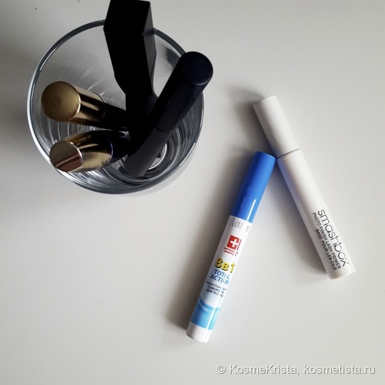 Сыворотка для ресниц Eveline 8 в 1 total action. И сравнение с более дорогим праймером Smashbox Photo Finish Lash Primer