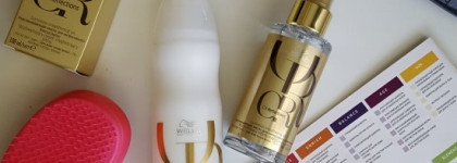 Шампунь и разглаживающее масло для интенсивного блеска волос из линии Oil Reflections от Wella Professionals. Красота с ароматом ванили, кокосов и пионов