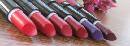 Еще раз о Golden Rose. Velvet Matte Lipstick в оттенках 17, 18, 19, 20, 28 и 29