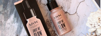 NYX Away Me Glow Liquid Booster. Жидкий хайлайтер и бронзер в оттенках 02 и 04, соответственно