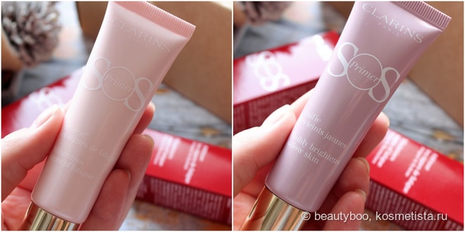Начало положено! Clarins SOS Primer в оттенках 01 Rose и 05 Lavender. Корректор Clarins Eclat Minute в оттенке 00 Light Beige