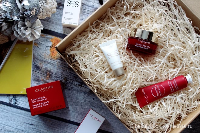 Базы под макияж. Сравнение. Clarins SOS Primer в оттенке 00, Clarins Instant Poreless, Clarins Lisse Minute