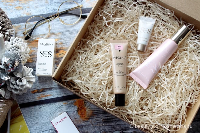 Базы под макияж. Сравнение. Clarins SOS Primer в оттенке 00, Clarins Instant Poreless, Clarins Lisse Minute