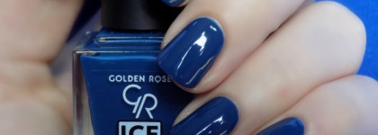 Это синее-синее небо.  Лак для ногтей Golden Rose Ice Chic #72