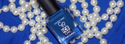 Это синее-синее небо.  Лак для ногтей Golden Rose Ice Chic #72