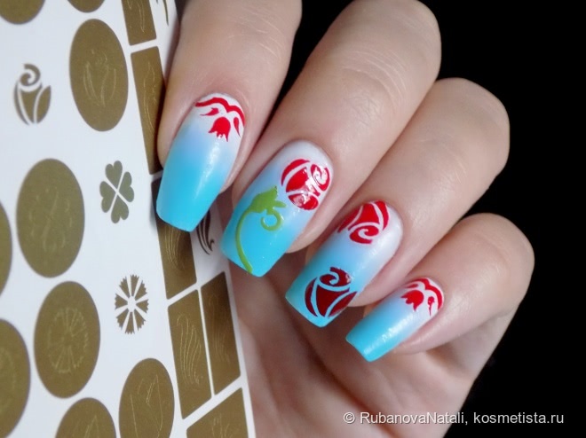 Украшение ногтей при помощи трафаретов Prima Nails