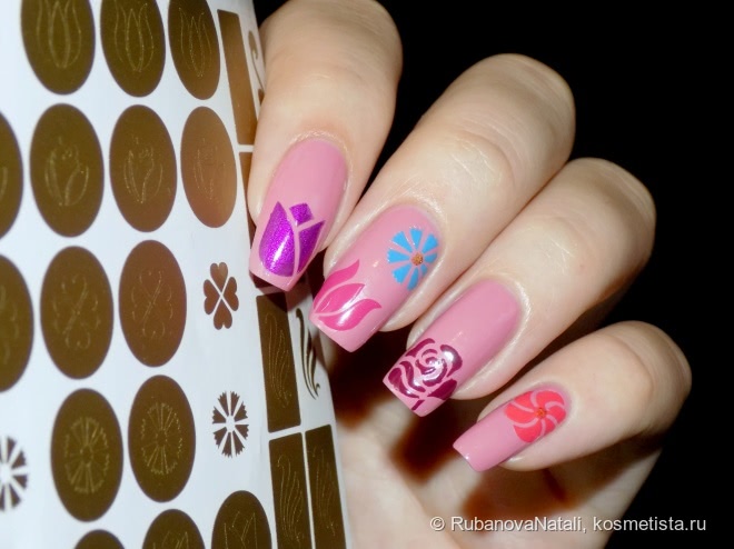 Украшение ногтей при помощи трафаретов Prima Nails