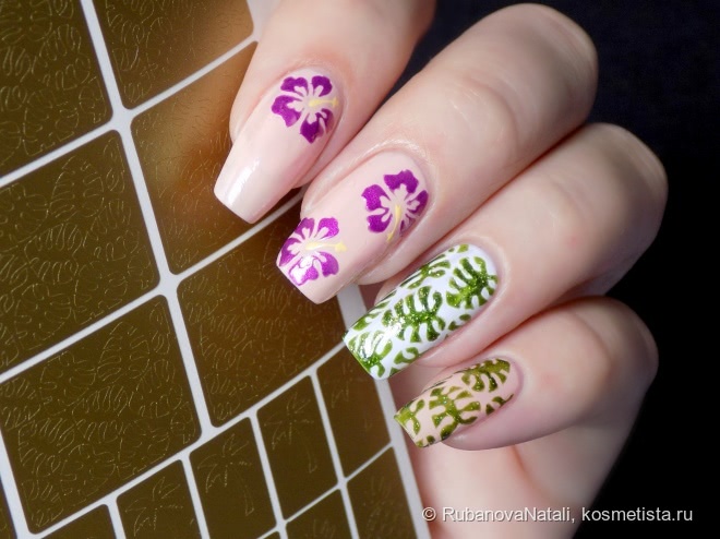 Украшение ногтей при помощи трафаретов Prima Nails