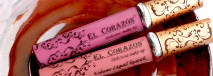 Две жидкие помады  El Corazon  Volume liquid lipstick в оттенках #210 и #236