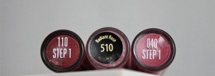 Max Factor Lipfinity #110, 040 и Max Factor Lipfinity Color & Gloss #510