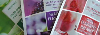 Deoproce Color Synergy Effect Sheet Mask: Green, Purple, Red