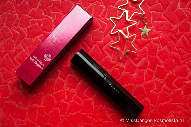 Яркая красавица - помада Shiseido Veiled Rouge РК 405 Pomegranate