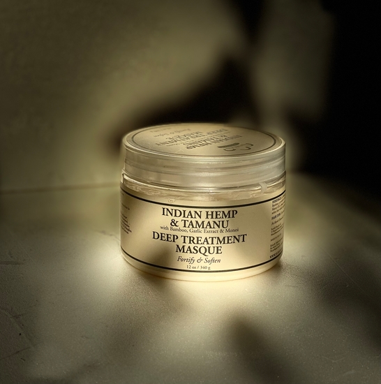 Маска для волос nubian heritage deep treatment masque indian hemp tamanu