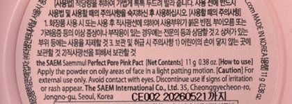 Минеральная матирующая пудра от The Saem Perfect Pore Pink Pact