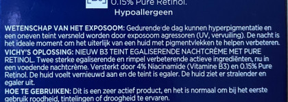 Ночной крем с ретинолом "Vichy" Liftactiv B3 Tone correcting cream против пигментации и морщин