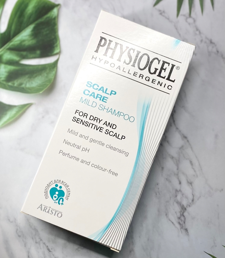 Шампунь для сухой и чувствительной кожи головы Scalp Care Mild Shampoo Physiogel