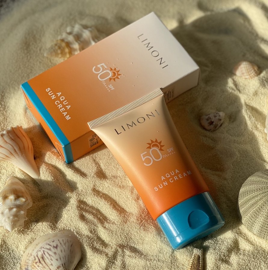 Limoni Солнцезащитный крем для лица и тела Aqua Sun Cream SPF 50+ PA++++