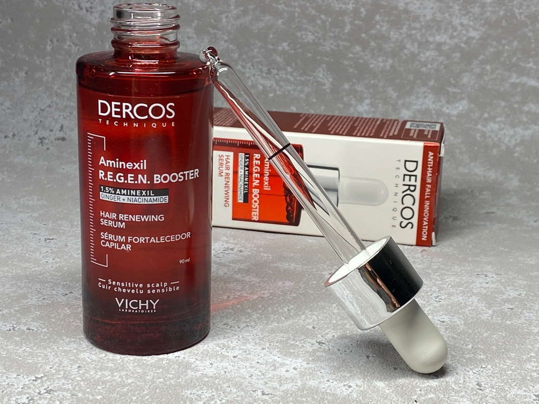 Сыворотка для укрепления и роста волос Vichy Dercos Aminexil Regen Booster Hair Renewing Serum
