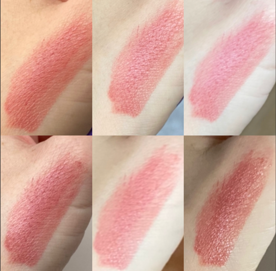 Arive Makeup Атласная Помада для губ Iconic Kiss Lipstick в оттенке 04 свотчи при разном освещении