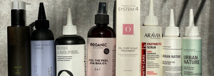 Моя небольшая "коллекция" пилингов для кожи головы