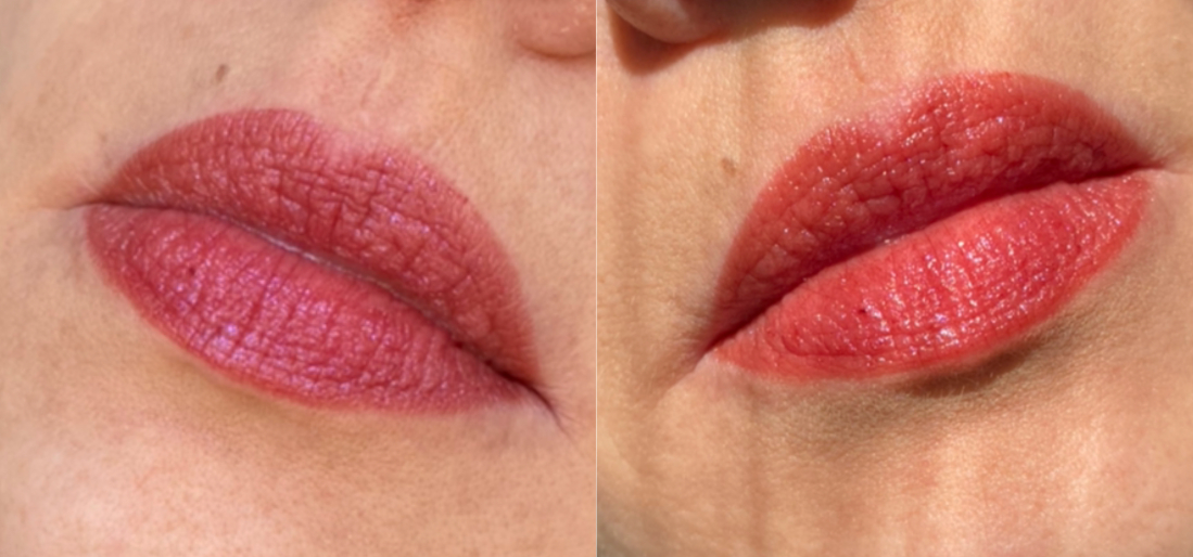 Arive Makeup Увлажняющая помада Balm Lipstick в трех оттенке 10 — Cover Story. Свотчи