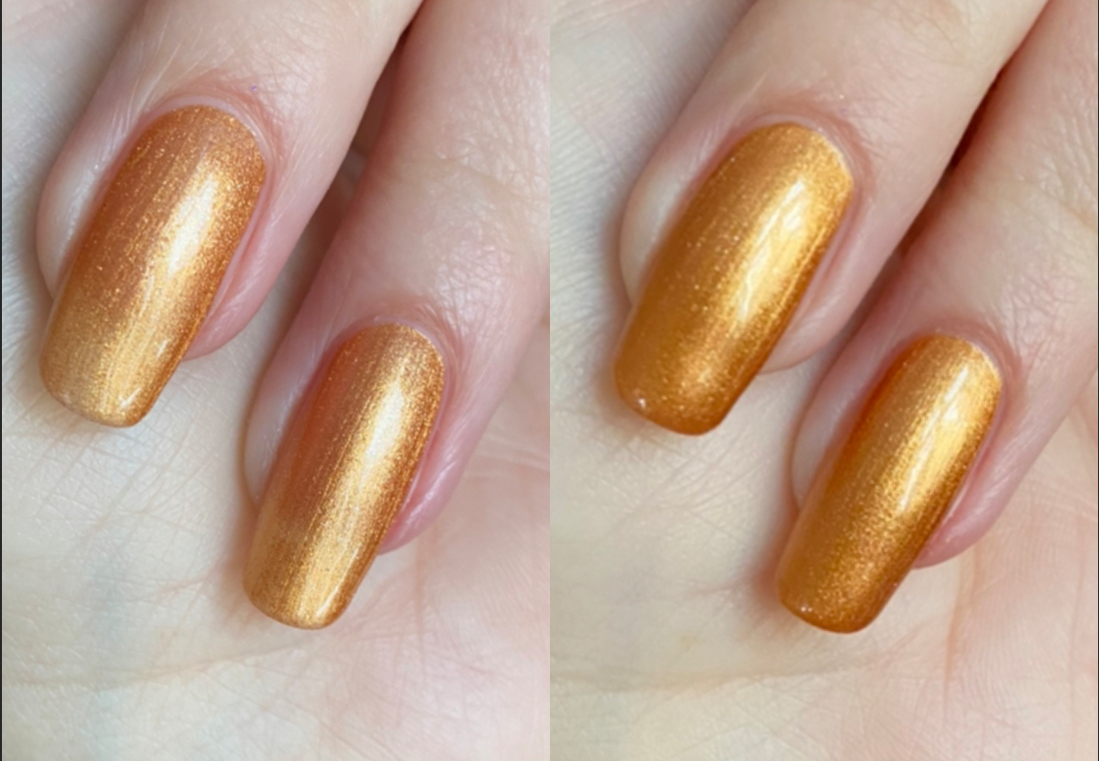 Лаки для ногтей Catrice Gel Affair Nail Lacquer оттенок 040 Copper Cabana свотчи