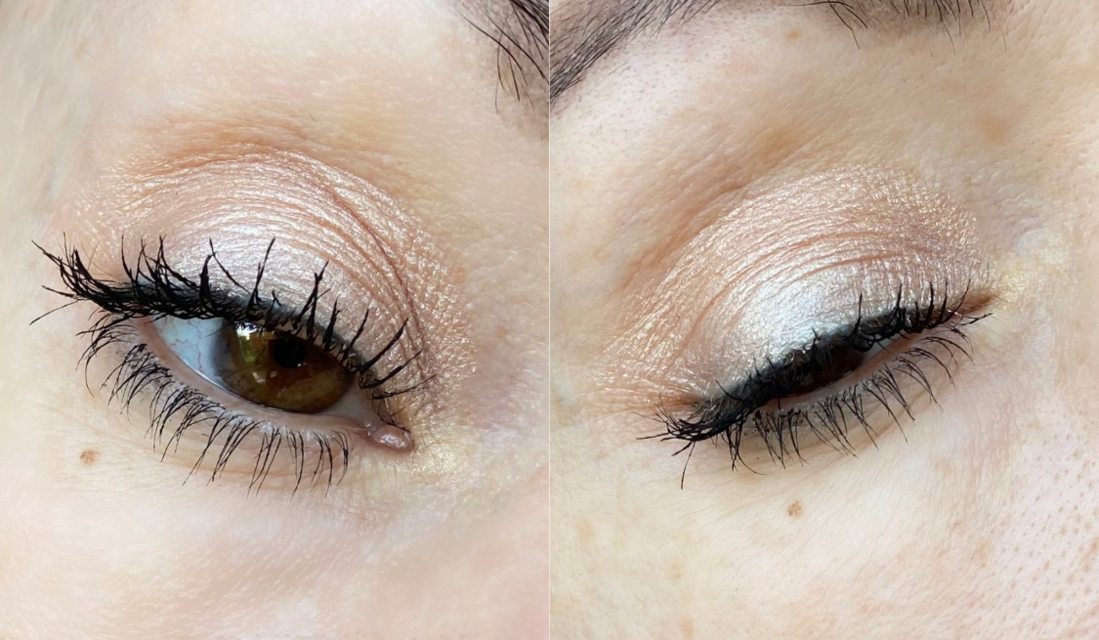 Deborah Milano Тени-карандаш для глаз 24 Ore Color Power Eyeshadow в оттенке №01 «Шампань» свотчи