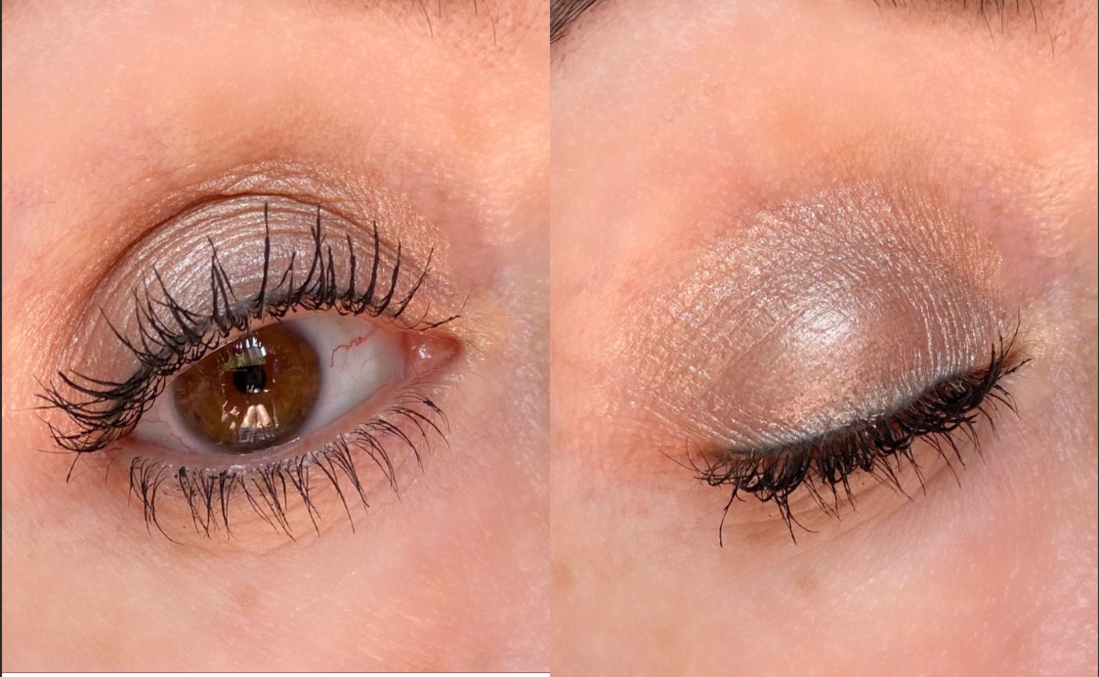 Deborah Milano Тени-карандаш для глаз 24 Ore Color Power Eyeshadow в оттенке №01 «Шампань» свотчи