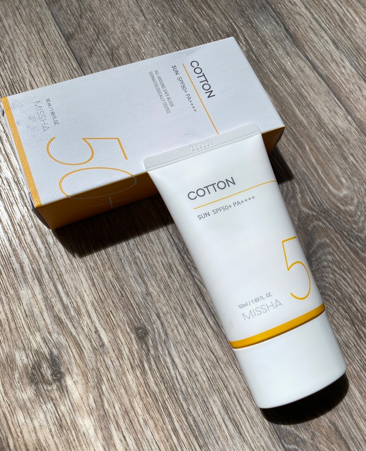 Missha Матирующий Солнцезащитный крем All Around Safe Block Cotton Sun SPF 50+ PA++++