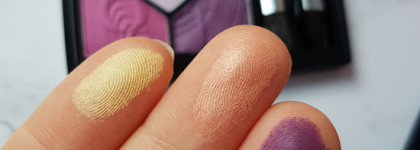 Часть весенней коллекции Dior Glow Vibes Spring 2020: тени 5 Couleurs Eyeshadow Palette 167 Pink Vibration и масло для губ Lip Glow Oil 006 Berry