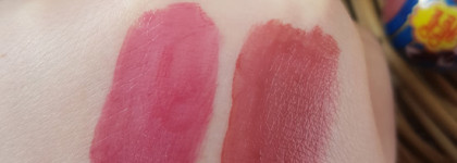 Жидкие помады Chupa Chups: Lip Locker в оттенках 07 Cola и 08 Cherry, а также Velvet Lip Tint в оттенке Midnight Burgundy
