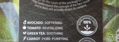 Набор тканевых масок Superfood Salad For Skin Facial Sheet Mask Set для сухой кожи