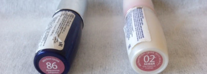 Помады Lumene Wild Rose уход и защита SPF 15, №№86, 02 - опять мимо