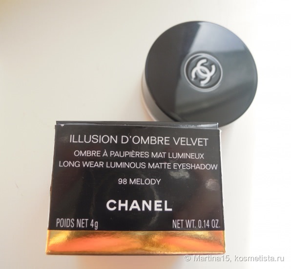 Сама нежность.Тени для век Chanel Illusion D`ombre Velvet long wear Luminous Matte eyeshadow #98 Melody