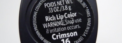 Вишня в шоколаде. Помада Bobbi Brown Rich Lip Color # 16 Crimson